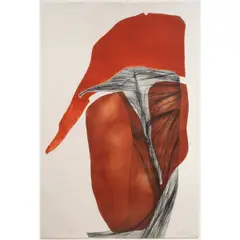 Untitled by Gilou Brillant, etching with aquatint in colors, sold Jun 2025