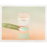 Glass of Water by Mark Adams, 1981, lithograph in colors, sold Jun 2025