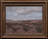 Desert Clouds by Albert Ennis, oil on canvas board, sold Jun 2025