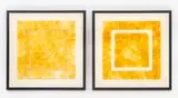 Yellow Square Diptych by Joseph Lawrence Gardella, Mixed Media on Paper, sold Aug 2026