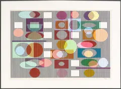 Double Metamorphosis II by Yaacov Agam, circa 1979, Screenprint in Colors on Arches Paper, sold Aug 2026