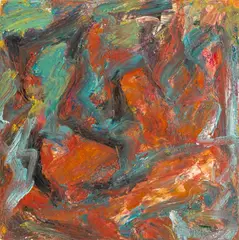 Abstract Composition by Andy Miller, Oil on Canvas, sold Aug 2026