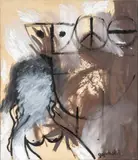 Hippie Madonna by Walter Gaudnek, 1969, Oil on Canvas, sold Aug 2026