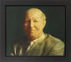 Portrait of Gerard Stora by Brenda Zlamany, 1995, Oil on Panel, sold Aug 2026