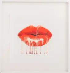 Lips by Sara Pope, Serigraph in Colors, sold Aug 2026