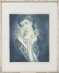 The Secret by Peter Lipman-Wulf, 1967, Drypoint and Etching in Color, sold Aug 2026