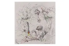 Untitled by Peter Howson, ink, offered Nov 2021