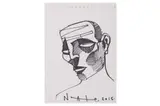 Untitled by Adam Neate, ink on paper, offered Nov 2021