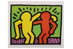 Untitled by Keith Haring, screenprint, offered Nov 2021