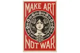 Untitled by Shepard Fairey, screenprint, offered Nov 2021
