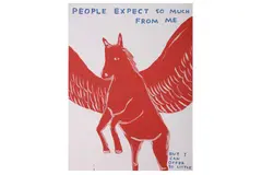 Untitled by David Shrigley, lithograph, offered Nov 2021