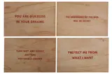 Untitled by Jenny Holzer, screenprint on board, offered Nov 2021