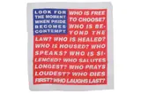 Untitled by Barbara Kruger, screenprint, offered Nov 2021