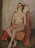 Untitled by Francis Helps, oil on canvas board, offered Mar 2020