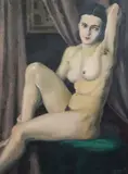 Untitled by Jean-Pierre Houël, oil on canvas, sold Mar 2020