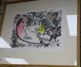 Reverie, 1969, Goldmark Gallery label verso 34 x 45cm by Marc Chagall, lithograph, sold Mar 2020