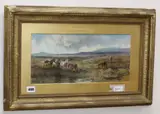 Dartmoor ponies by William Henry Pike, 1880, oil on board, sold Mar 2020