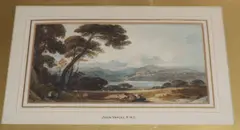 Landscape with lake and mountains by John Varley, watercolour, sold Mar 2020