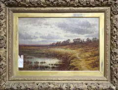 The Pond, Tunbridge Wells Common by Charles Law Coppard, oil on canvas, sold Feb 2020
