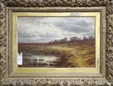 The Pond, Tunbridge Wells Common by Charles Law Coppard, oil on canvas, sold Feb 2020