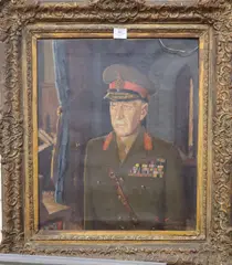 Portrait of a officer, 60 x 50cm by Paul Fitzgerald, oil on canvas, sold Feb 2020