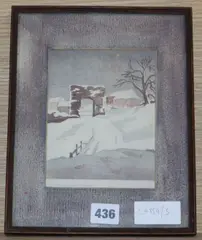 The Pipewell Gate, Winchelsea by Eric Slater, 1916, watercolour, sold Feb 2020