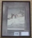 The Pipewell Gate, Winchelsea by Eric Slater, 1916, watercolour, sold Feb 2020