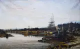 An Old Southern Port by Benjamin Williams Leader, 1901, oil on canvas, sold Mar 2021