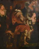 Belgium, the coronation of Elizabeth the Queen of England by Nicaise de Keyser, oil on panel, offered Mar 2021