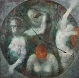 The Bewitching Hour by Zsuzsi Roboz, oil on canvas, offered Mar 2021