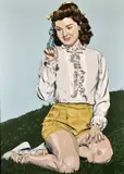 Butterfly Girl by Colin McMaster, acrylic on canvas, offered Mar 2021