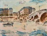 Port Marie by Julian Melgrave, oil on canvas, offered Mar 2021