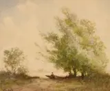 Under the Trees by William Tatton Winter, watercolour, offered Mar 2021