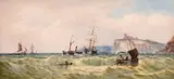 Peel Castle by Edward Duncan, watercolour, offered Mar 2021