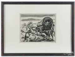 signed engravings by Eugene Higgins, pencil, offered Oct 2017