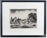 signed engravings by Eugene Higgins, pencil, offered Oct 2017