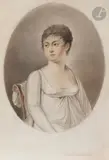 Portrait de jeune femme le regard tourné vers la gauche by Jean-Pierre Colin, Pierre noire et sanguine, estompe, sold Mar 2023