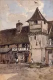 Corps de ferme by Paul Lecomte, Aquarelle, sold Apr 2012
