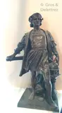 Christophe Colomb by Émile Peynot, Epreuve en bronze patiné, Susse, fonte sur plâtre, sold Jul 2020