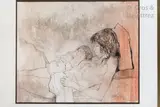 Mère et sa fille by Jean Jansem, Aquarelle, plume, encre et crayon, sold Jul 2020
