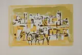 Composition abstraite by José María Pelayo, Lithographie sur papier, sold Jan 2023