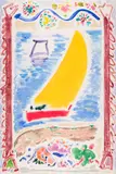 The Yellow Sail by Paul Fournier, 1977, acrylic on canvas, sold Sep 2019