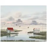 Morning Flight by Franklin Saye, Watercolor on paper, sold Mar 2023