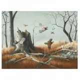 Edge of the Clearing (Quail) by A. J. Rudisill, Acrylic on illustration board, sold Mar 2023