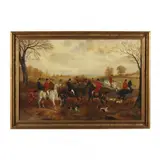 The Check by F. Herberte, Oil on canvas, sold Mar 2023