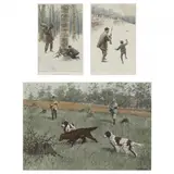 Three Sporting Prints by A. B. Frost, Each a color offset print, sold Mar 2023