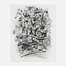 Untitled by Willy Heeks, 1985, ink, charcoal and acrylic on paper, sold Aug 2022