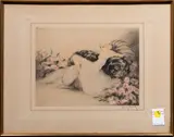 Untitled by Louis Icart, etching, sold Jun 2025