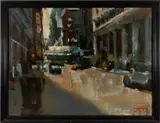 Untitled by Darren Thompson, oil on board, sold Jun 2025