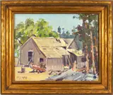 Untitled by Ira S. Slack, 1938, oil on canvas affixed to board, sold Jun 2025